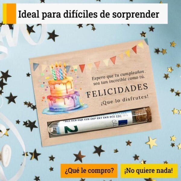 Tarjeta creativa para regalar dinero en cumpleaños - Imagen 3