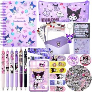 Set kawaii de material escolar